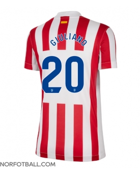 Billige Fotballdrakt Atletico Madrid Giuliano Simeone #20 Replika Hjemmedrakt Dame 2025-26 Kortermet Billige Fotballdrakt Atletico Madrid Giuliano Simeone #20 Replika Hjemmedrakt Dame 2025-26 Kortermet